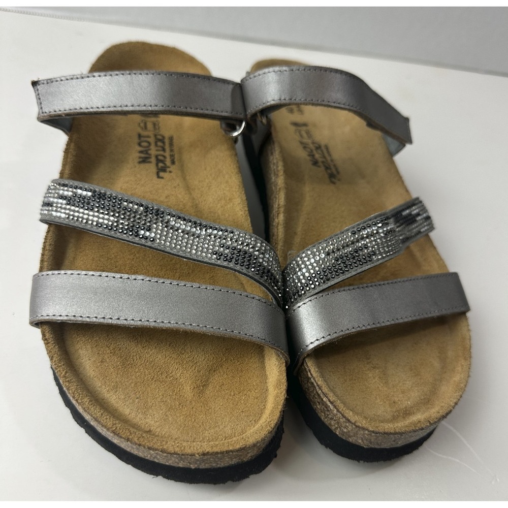 NAOT Rhinestone Embellished Columbus Strappy Sandals Size 40 Women's US 9 EUC - Picture 2 of 16